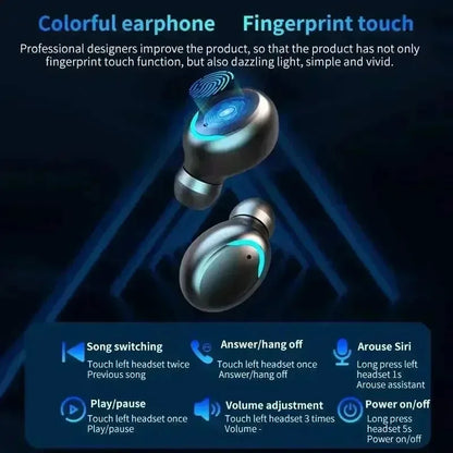 TWS F9-5 Earphone Bluetooth 5.3 Wireless Headphones Hifi Stereo Sports Waterproof Earbuds Headset Hearing Aids with Mic Handfree
